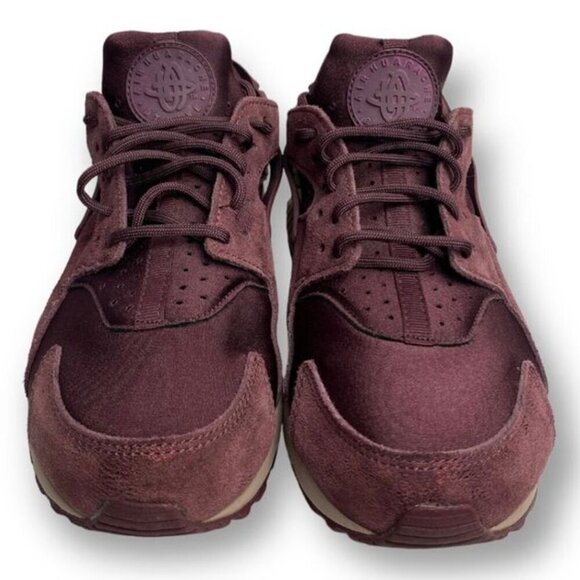 Nike Air Huarache Run Burgundy Crush Suede Sneakers BV1170-600 Women’s Size 11 - Picture 9 of 10